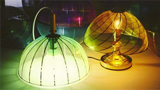 Titanium lamp shades